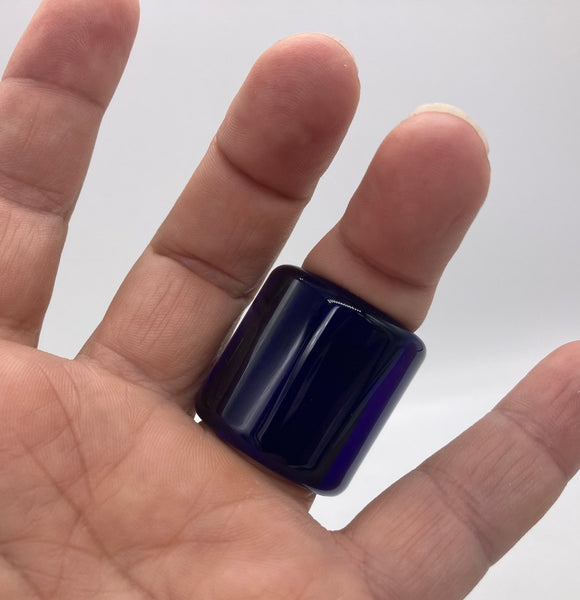 Glass Guitar Slide - Mini - "Brilliant Blue"