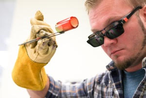 Glass Guitar Slide - Mini - "Brilliant Blue"