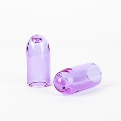 Glass Guitar Slide - Marble Tip - "Purple Rain"