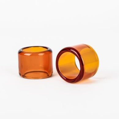 Glass Guitar Slide - Mini - "Autumn Fire"