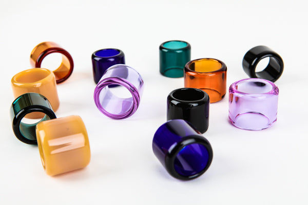 Glass Guitar Slide - Mini - "Green Slime"