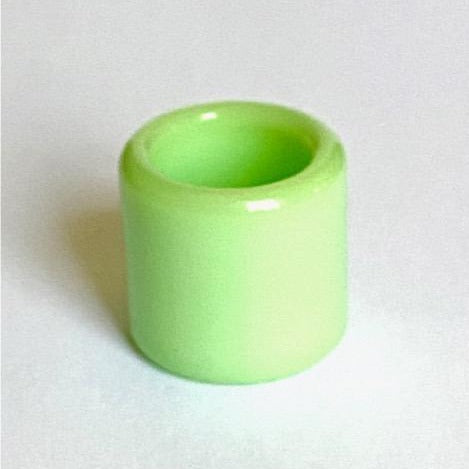 Glass Guitar Slide - Mini - "Green Slime"