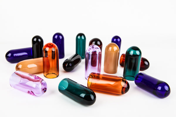 Marble Tipped Glass Guitar Slides