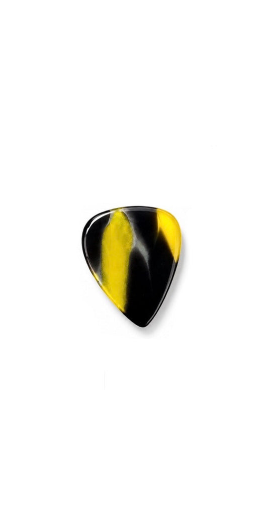 Glass Guitar Pick - Yellowjacket