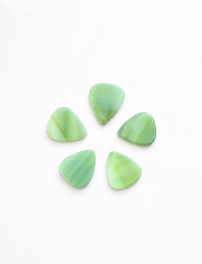 Glass Guitar Pick - Key Lime