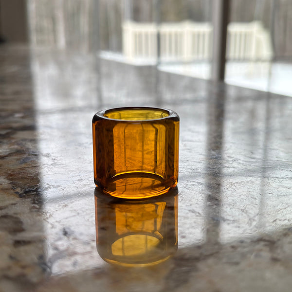 Mini Glass Guitar Slide  Autumn Fire