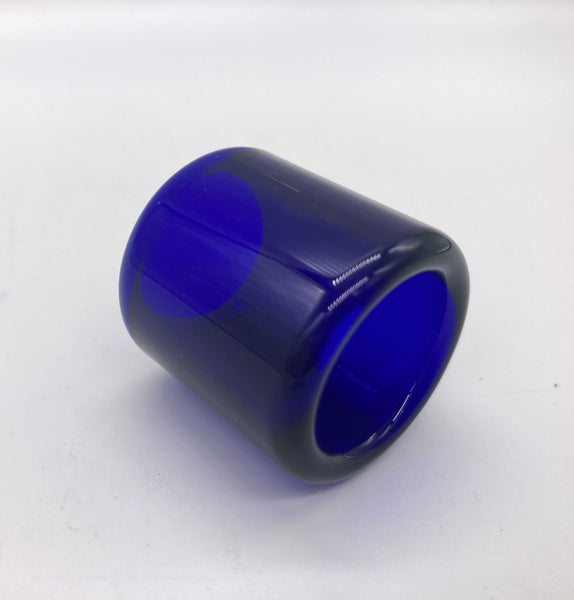 Glass Guitar Slide - Mini - "Brilliant Blue"