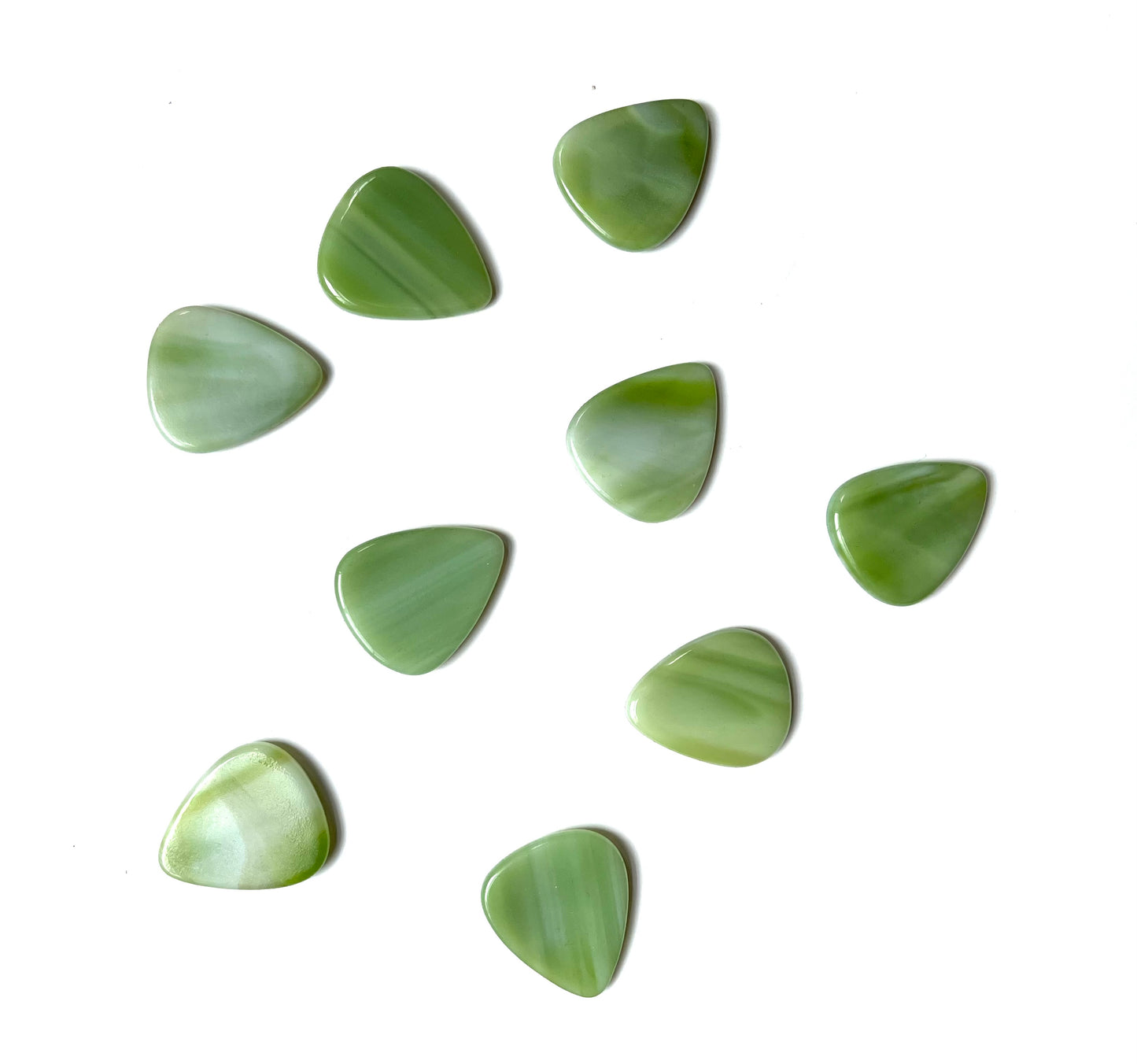 Glass Guitar Pick - Key Lime