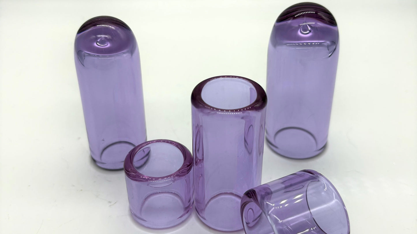 Glass Guitar Slide - Marble Tip - Purple Rain