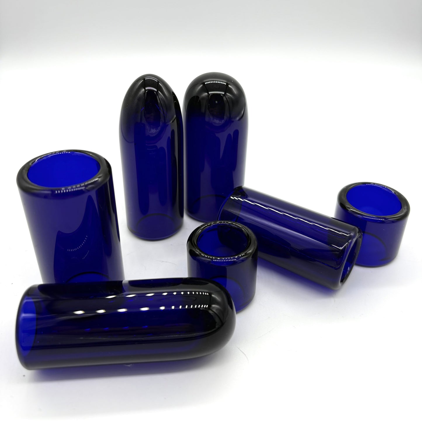 Glass Guitar Slide - Torpedo Tip - Brilliant Blue