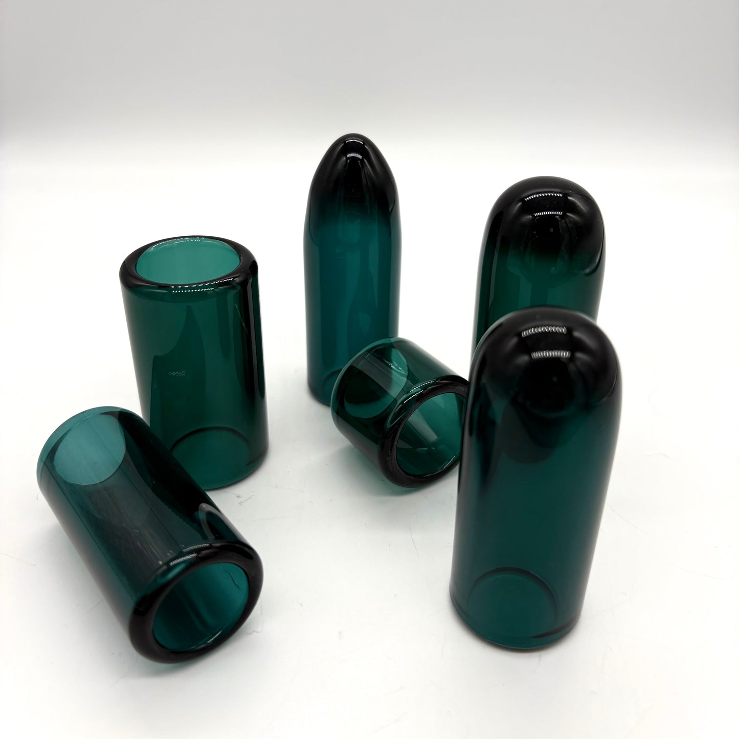 Glass Guitar Slide - Torpedo Tip - Ocean Blue