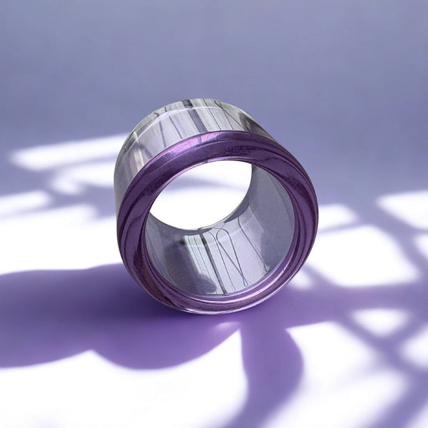 Glass Guitar Slide - Mini - "Purple Rain"