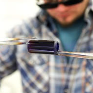 Glass Guitar Slide - "Green Slime"