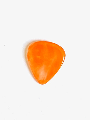 Glass Guitar Pick - "Tangerine"