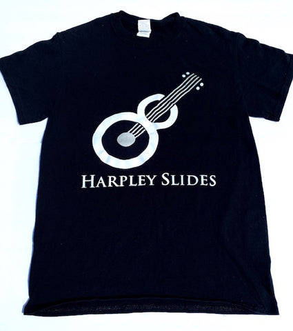 T-Shirt - Harpley Slides - black with white