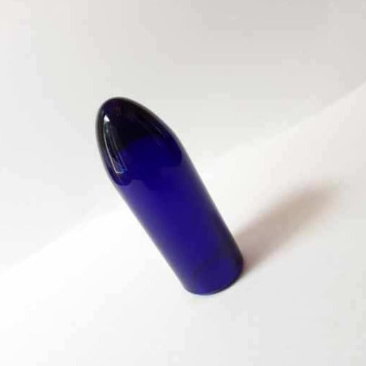 Glass Guitar Slide - Torpedo Tip - Brilliant Blue