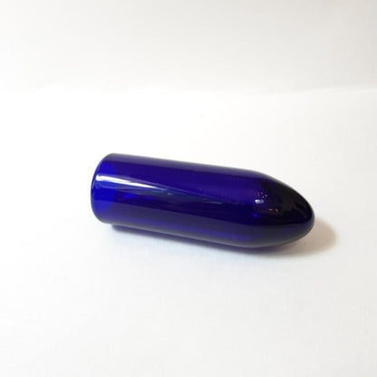 Glass Guitar Slide - Torpedo Tip - Brilliant Blue