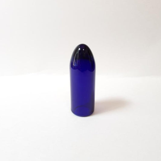 Glass Guitar Slide - Torpedo Tip - Brilliant Blue